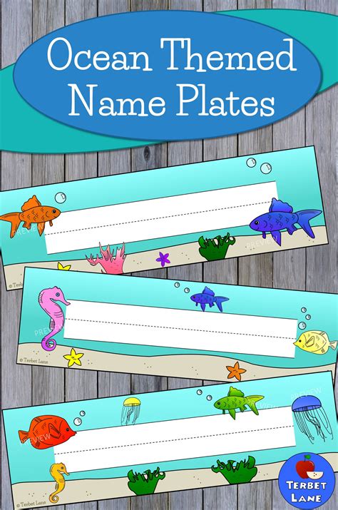 Printable Ocean Name Tags