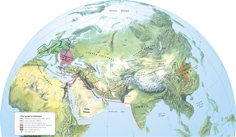 The Spread Of Civilization In The Eurasian World Mapping Globalization