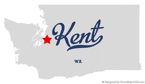 Map Of Kent Wa Washington