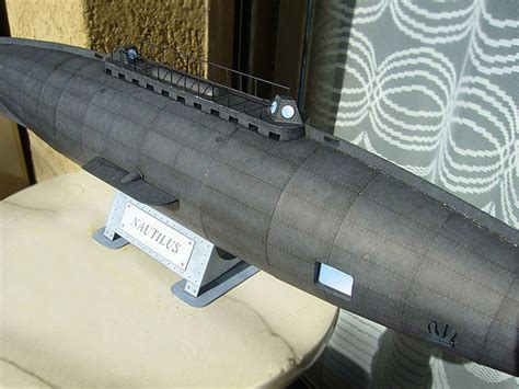 Jules Vernes Nautilus Submarine Paper Model Available From Ecardmodels
