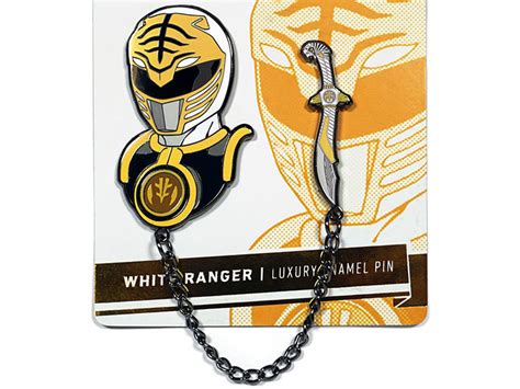 Mighty Morphin Power Rangers Icons White Ranger Lapel Pin