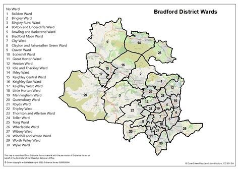 Bradford District Ward Map 