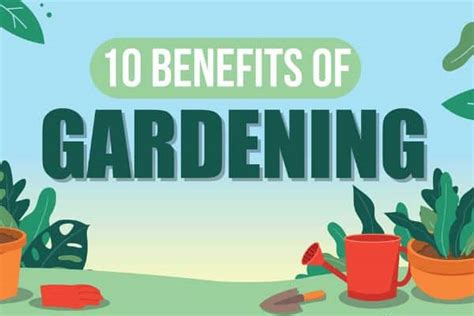 10 Benefits Of Gardening Infographic Urban Garden Gal