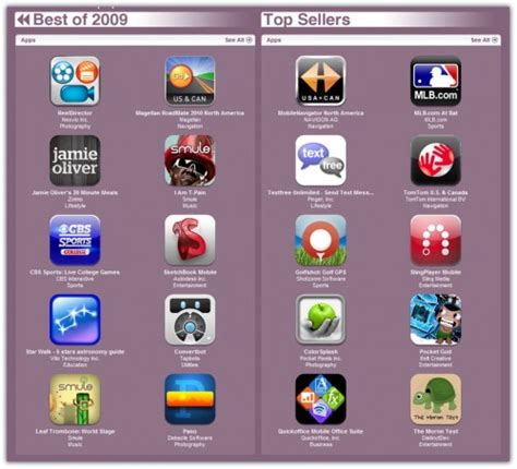 Best Iphone Apps And Games Of 2009 In Itunes Store