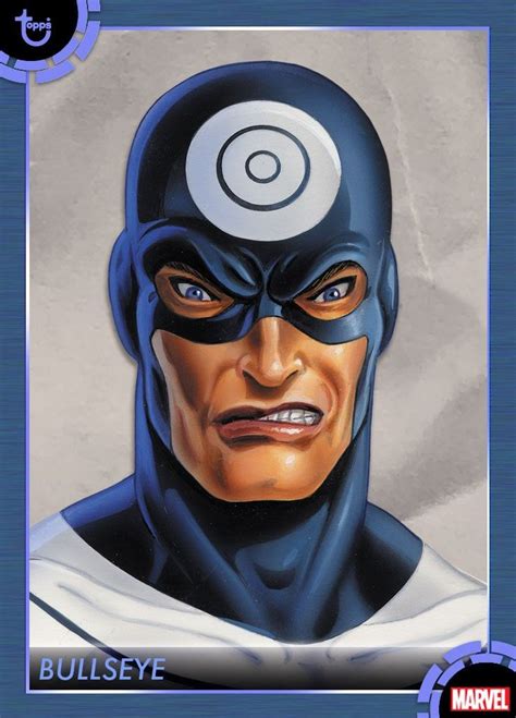 Throwback Portraits Bullseye Marvel Villains Marvel Cards Marvel