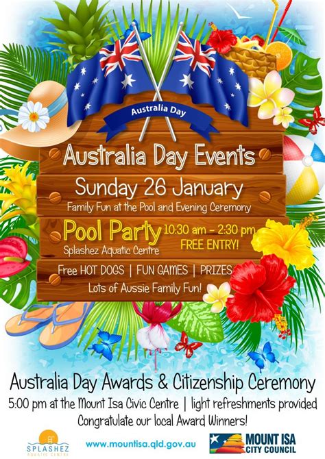 Australia Day Pool Party And Citizenship Ceremony Mount Isa Tourism