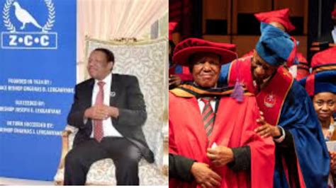 Zcc Leader Bishop Engenas Joseph Lekganyane Hounored With A Doctorate