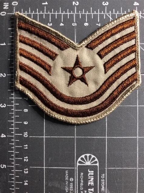 United States Usaf Air Force Rank Insignia Patch Tsgt Technical