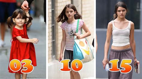 Suri Cruise Tom Cruise And Katie Holmes S Daughter Transformation ★ From 00 To 15 Years Old