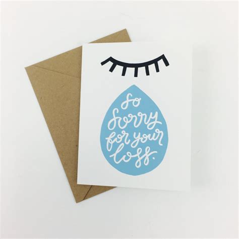 So Sorry For Your Loss Card By Worthwhile Paper K A Artist Shop
