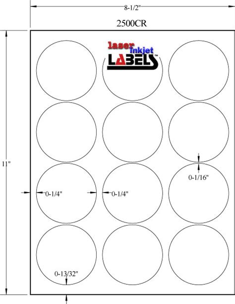 Round Labels 2 Inch Template