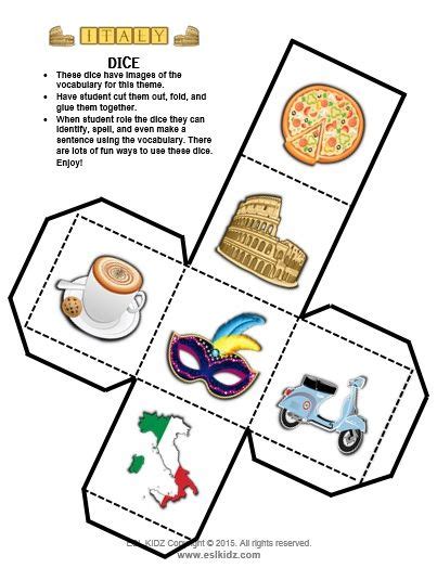 Italy Worksheets For Kindergarten Worksheets With Answers