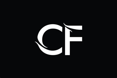 Cf Monogram Logo Design By Vectorseller Thehungryjpeg