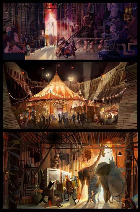 By Lindsey Olivares For Dreamworks Circus Aesthetic Environment