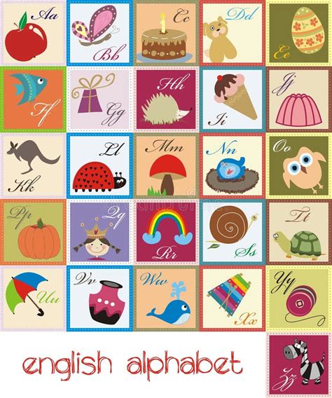 English Alphabet Letters Stock Illustration Illustration Of Education