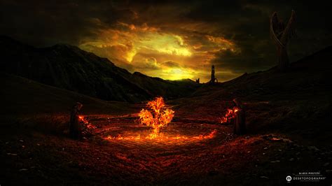 High Resolution Satanic And Occult Hd Wallpaper Id Fantasy Landscape