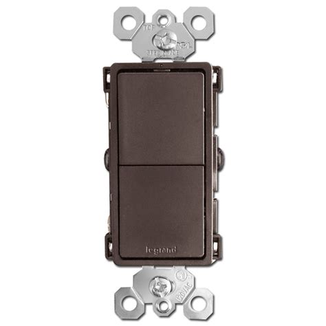 Stacked Double Rocker Switches Brown Kyle Switch Plates