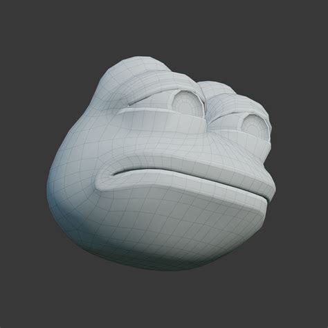 3d Model Feels Bad Man Pepe Vr Ar Low Poly Cgtrader