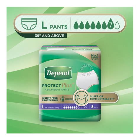 Depend Protect Pants Unisex Adult Diaper L Ntuc Fairprice