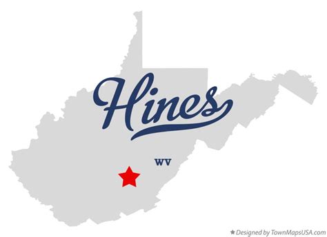 Map Of Hines Wv West Virginia
