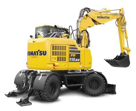 New Komatsu Pw118mr 11 Wheeled Midi Excavator Launched Civil