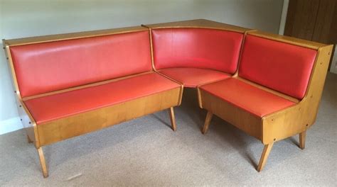 Take an extra 30% off clearance*. Vintage Retro 1960's L.Shaped Corner Banquette Seating ...