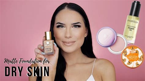 How To Make Matte Foundation Work For Dry Skin Youtube