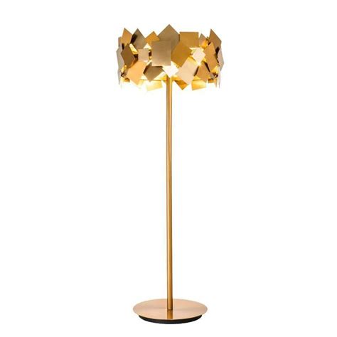 luxury modern stainless steel led floor lamp gold body