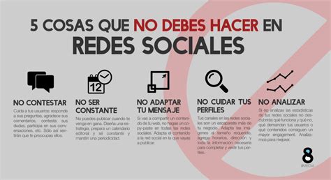 13 Cosas Que No Debes Hacer En Redes Sociales Infografia Infographic Images
