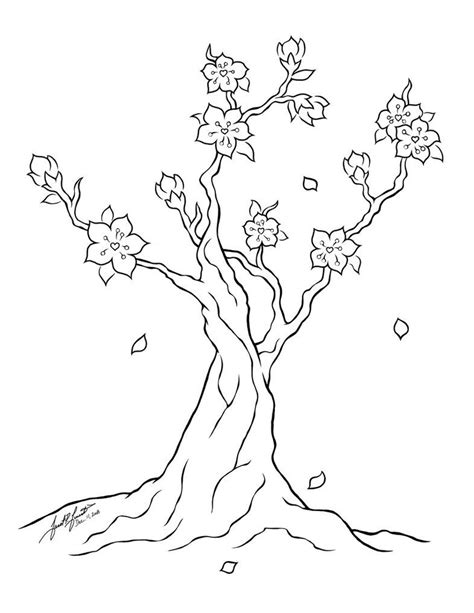 Cherry Blossom Coloring Pages Relax And Unwind With Floral Art