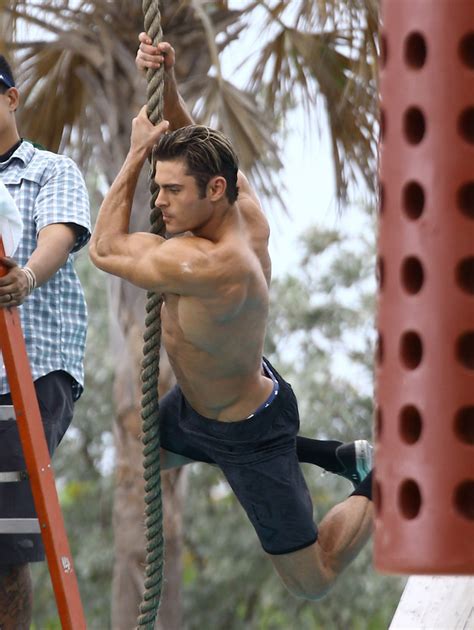 Everyone Needs To See A Shirtless Zac Efron Swinging From A Rope