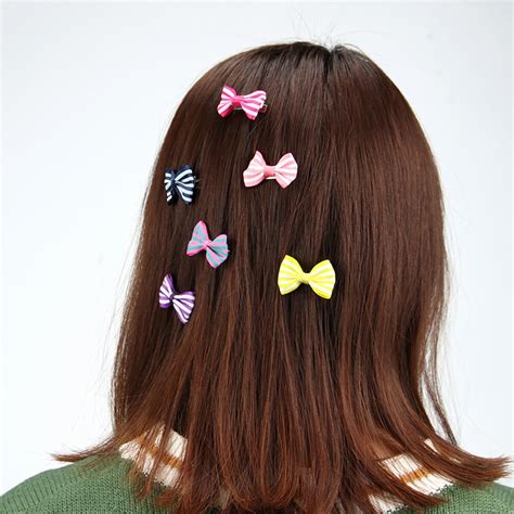 20pc Girls Colorful Bow Hairpins Barrettes Cute Cartoon Colorful Bow