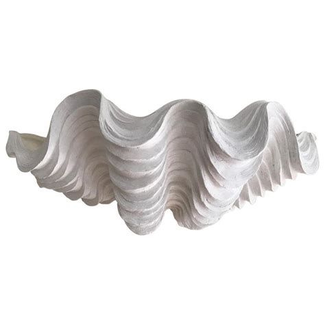 Handmade tulip organic modern wall light/ wall sconce, in silky smooth white plaster, created by artist hannah woodhouse in her london studio. Large Plaster Scallop Wall Sconce For Sale at 1stdibs