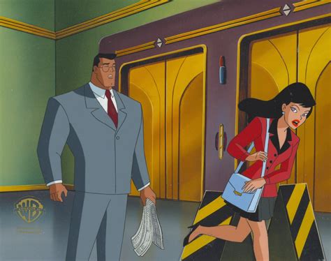 Superman The Animated Series Original Production Cel Clark Kent And Lois Lane In 2022