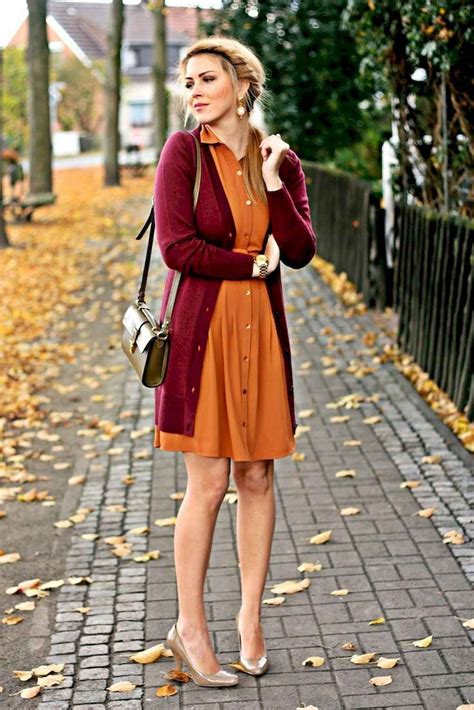 15 Beautiful Fall Outfits Ideas With Cardigan In 2020 Burnt Orange