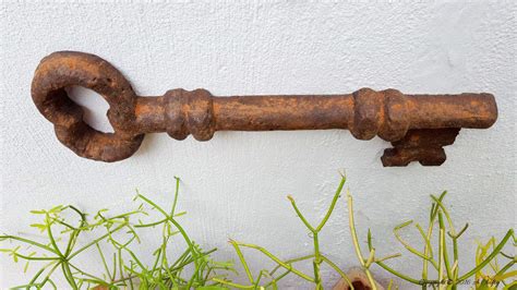 A Crafty Mix How To Make A Gigantic Rustic Key From Faux Metal The