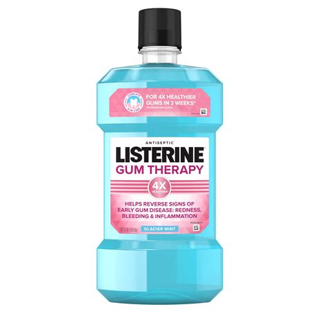 Listerine Gum Therapy Anti Gingivitis Mouthwash Glacier Mint L