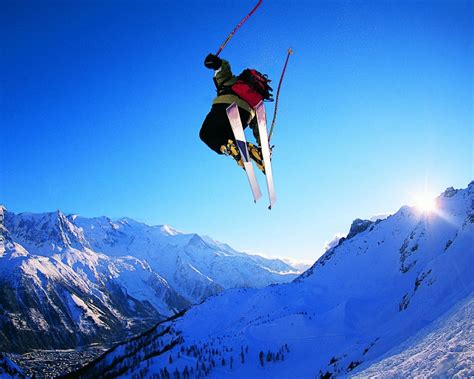 Free Download Skiing Winter Snow Ski Mountains Wallpaper Background