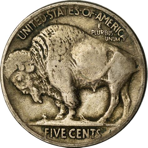 Five Cents 1923 Buffalo Nickel Coin From United States Online Coin Club