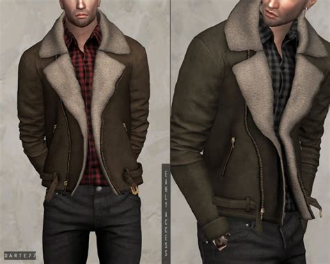 Fur Suede Jacket P At Darte77 Sims 4 Updates