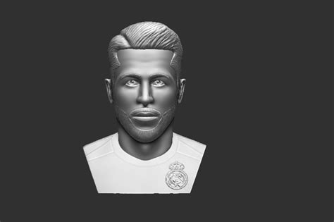3d Printed Sergio Ramos 3d Model Football Player By Subhash Aravind