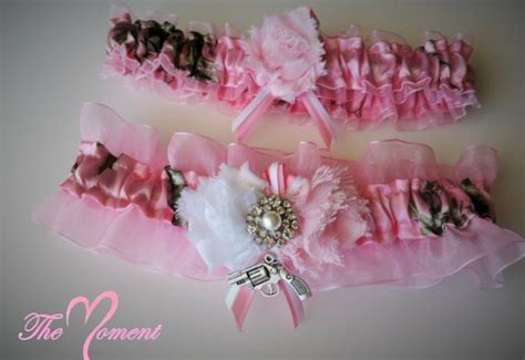 Pink Camo Garter Wedding Garter Set Realtree By Themomentwedding
