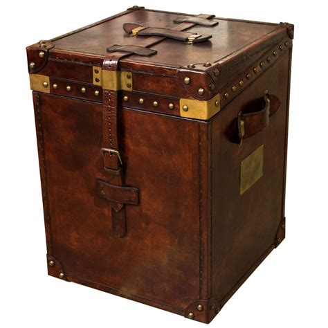 Leather Trunk Leather Trunk Vintage Suitcases Trunks