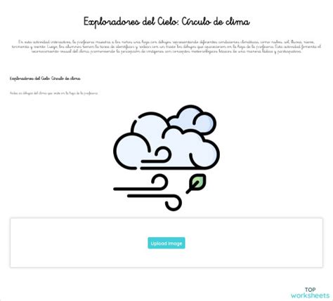 Exploradores Del Cielo Círculo De Clima Ficha Interactiva Topworksheets