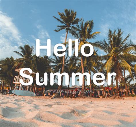 Beachside Hello Summer Quote Pictures Photos And Images For