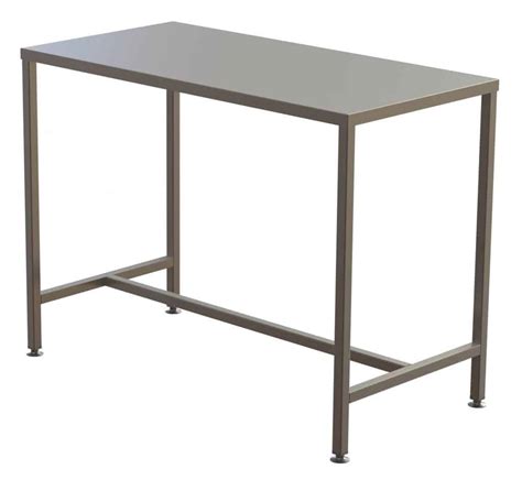 Stainless Steel Topped Table Stainless Steel Frame Stellex