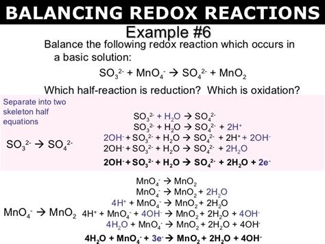 Tang 02 Balancing Redox Reactions 2 Redox Reactions Chemistry