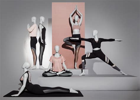 Etalagapoppen Vrouwen Abstract Sport Yoga Visual Merchandising Visual Merchandising Displays