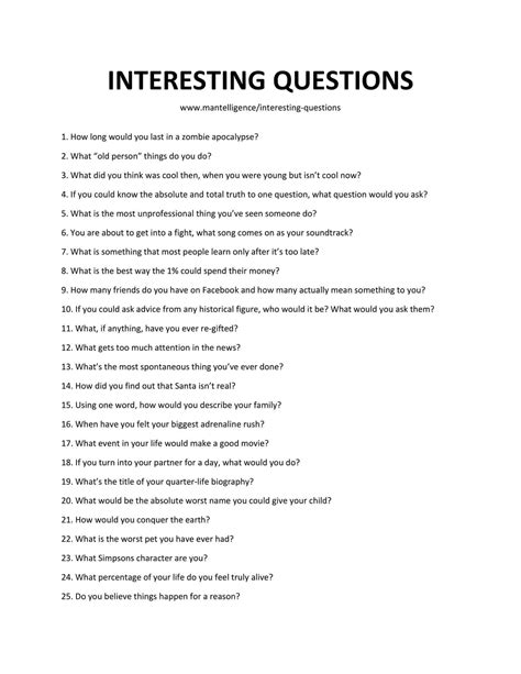 65 Really Good Questions To Ask Fun Interesting Unique