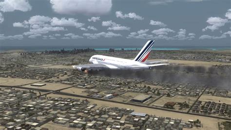 Air France A380 Belly Crash Landing Dubai Youtube
